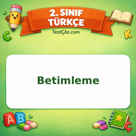 2. Sınıf Türkçe Betimleme Testi Görseli