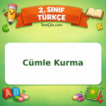 2. Sınıf Türkçe Cümle Kurma Testi Görseli