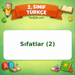 2. Sınıf Türkçe Sıfatlar (2) Testi Görseli