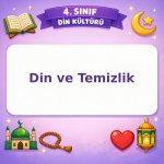 4. Sınıf Din Kültürü Din ve Temizlik Görseli