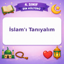 4. Sınıf Din Kültürü İslam’ı Tanıyalım Görseli