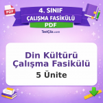 4. Sınıf Din Kültürü Çalışma Fasikülü PDF İndir