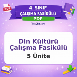 4. Sınıf Din Kültürü Çalışma Fasikülü PDF İndir