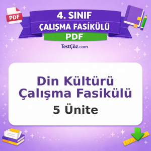4. Sınıf Din Kültürü Çalışma Fasikülü PDF İndir