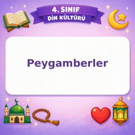 4. Sınıf Din Kültürü Peygamberler Testi Görseli