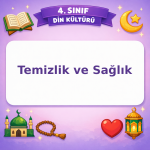 4. Sınıf Din Kültürü Temizlik ve Sağlık Testi Görseli