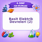 4. Sınıf Fen Bilimleri Basit Elektrik Devreleri (2) Görseli