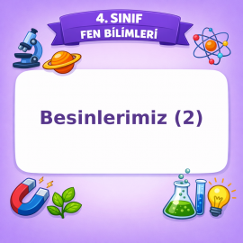 4. Sınıf Fen Bilimleri Besinlerimiz (2) Görseli