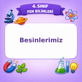 4. Sınıf Fen Bilimleri Besinlerimiz Görseli