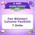 4. Sınıf Fen Bilimleri Çalışma Fasikülü PDF İndir