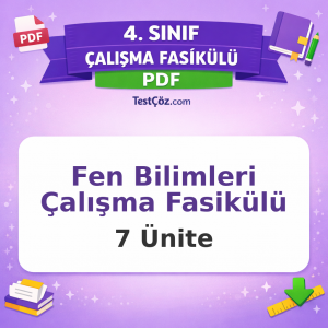 4. Sınıf Fen Bilimleri Çalışma Fasikülü PDF İndir