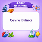 4. Sınıf Fen Bilimleri Çevre Bilinci Testi Görseli