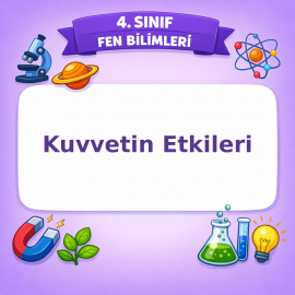 4. Sınıf Fen Bilimleri Kuvvetin Etkileri Görseli
