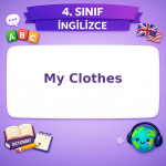 4. Sınıf İngilizce 8. Ünite My Clothes Görseli