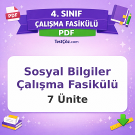 4. Sınıf Sosyal Bilgiler Çalışma Fasikülü PDF İndir