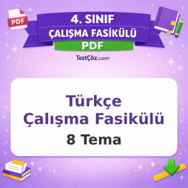 4. Sınıf Türkçe Çalışma Fasikülü PDF İndir