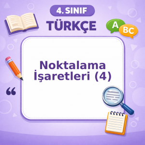 4. Sınıf Türkçe Noktalama İşaretleri (4) Görseli