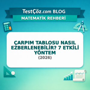 Çarpım Tablosu Nasıl Ezberlenebilir? 7 Etkili Yöntem (2026)