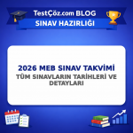 2026 MEB Sınav Takvimi: Tüm Sınavların Tarihleri ve Detayları