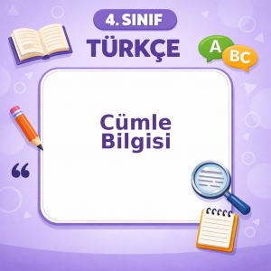 4. Sınıf Türkçe Cümle Bilgisi