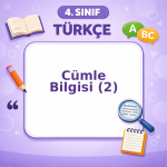 4. Sınıf Türkçe Cümle Bilgisi – 2