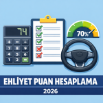 Ehliyet Sınavı Puan Hesaplama 2026
