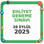 Ehliyet Sınav Soruları - 28 Eylül 2025