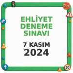 Ehliyet Sınav Soruları - 7 Kasım 2024