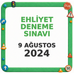 Ehliyet Sınav Soruları - 9 Ağustos 2024