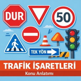 Ehliyet sınavı trafik işaretleri ve levhalar konu anlatımı