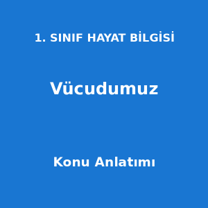 1. Sınıf Hayat Bilgisi Vücudumuz Konu Anlatımı