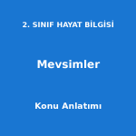 2. Sınıf Hayat Bilgisi Mevsimler Konu Anlatımı