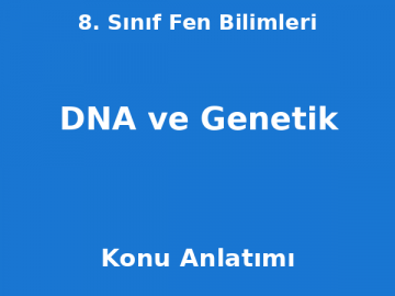 8. Sınıf Fen Bilimleri DNA ve Genetik Konu Anlatımı