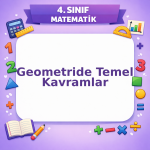 4. Sınıf Matematik Geometride Temel Kavramlar
