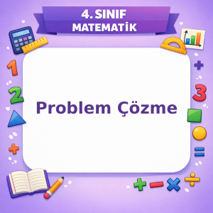 4. Sınıf Matematik Problem Çözme Testi