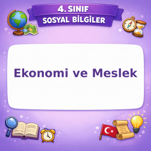 4. Sınıf Sosyal Bilgiler Ekonomi ve Meslek Testi