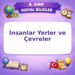 4. Sınıf Sosyal Bilgiler İnsanlar Yerler ve Çevreler Görseli