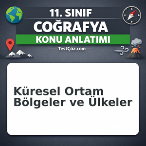 11. Sınıf Coğrafya Küresel Ortam Bölgeler ve Ülkeler Konu Anlatımı