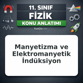 11. Sınıf Fizik Manyetizma ve Elektromanyetik İndüksiyon Konu Anlatımı