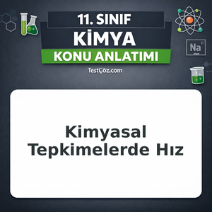 11. Sınıf Kimya Kimyasal Tepkimelerde Hız Konu Anlatımı