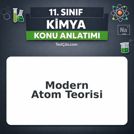 11. Sınıf Kimya Elektron Dizilimi ve Kuantum Sayıları Konu Anlatımı