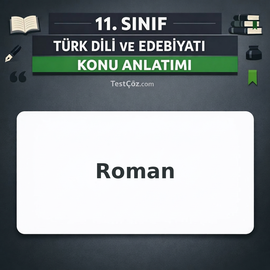 11. Sınıf Türk Dili ve Edebiyatı Roman Konu Anlatımı