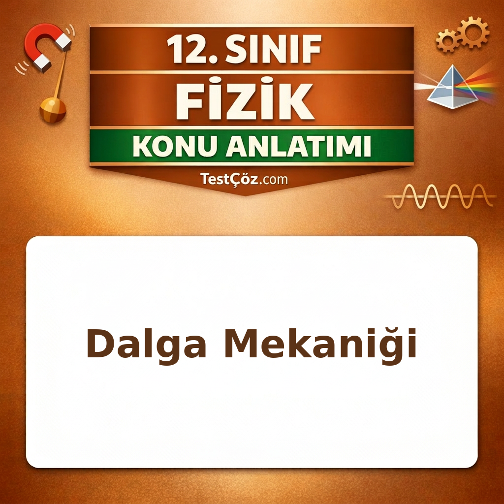 12. Sınıf Fizik Dalga Mekaniği Konu Anlatımı