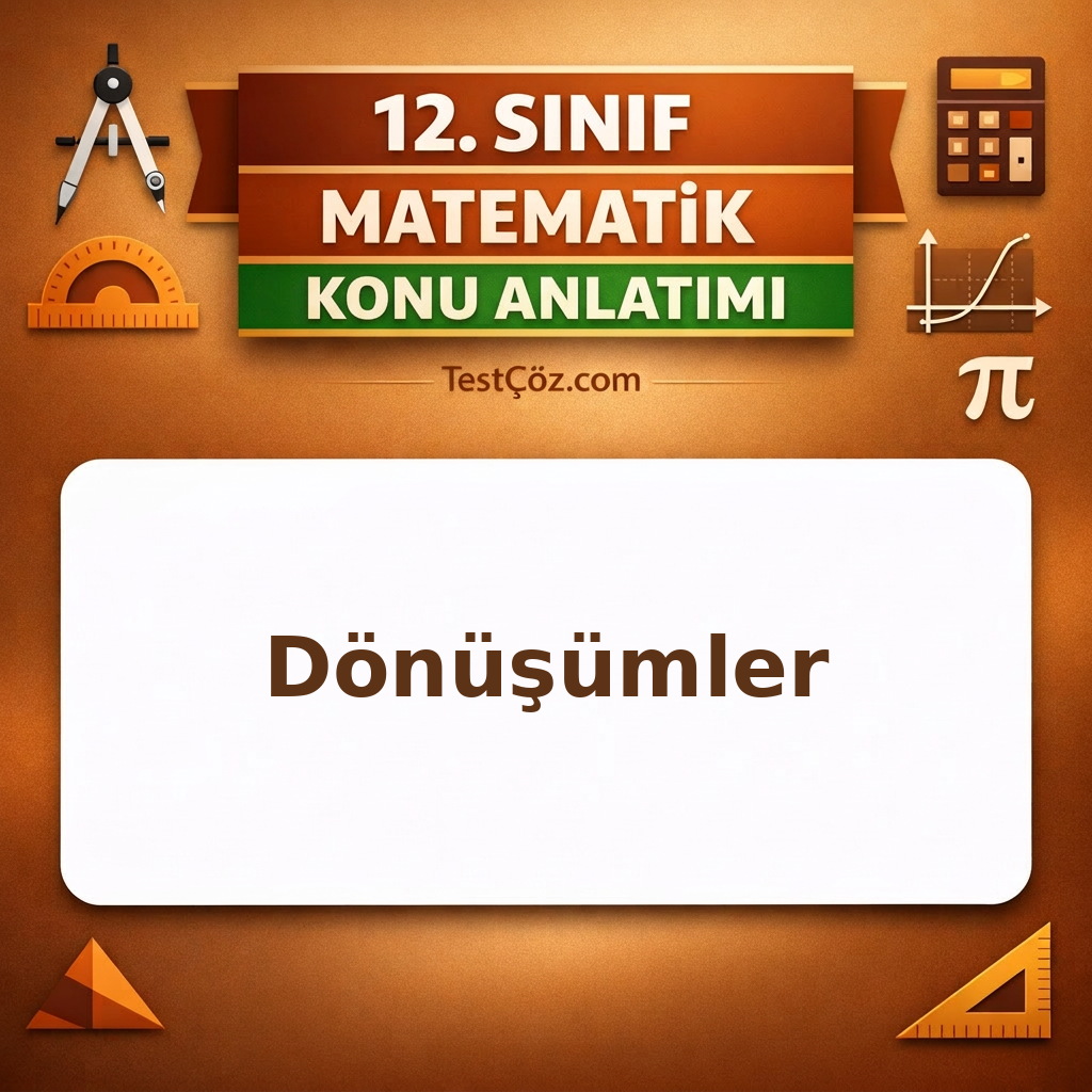 12. Sınıf Matematik Dönüşümler Konu Anlatımı