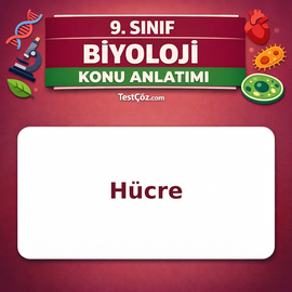 9. Sınıf Biyoloji Hücre Konu Anlatımı