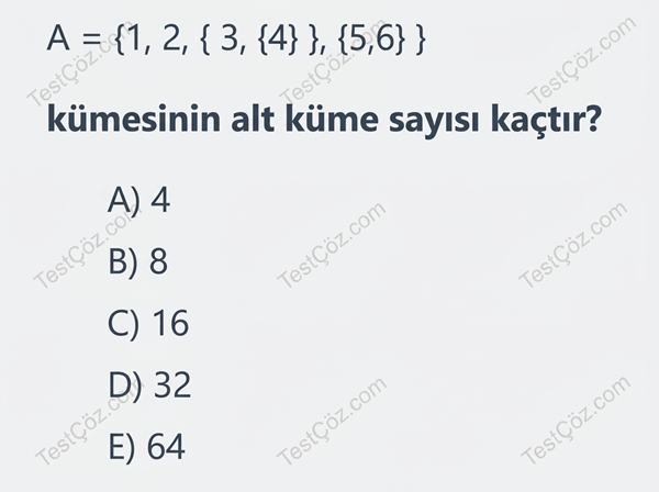 9. Sınıf Matematik Kümeler Testi