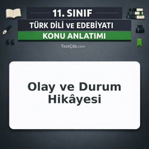 11. Sınıf Türk Dili ve Edebiyatı Olay ve Durum Hikâyesi Konu Anlatımı