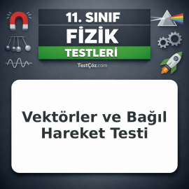11. Sınıf Fizik Vektörler ve Bağıl Hareket Testi