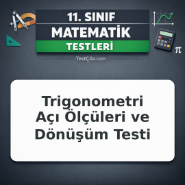 11. Sınıf Matematik Trigonometri Açı Ölçüleri ve Dönüşüm Testi