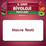 9. Sınıf Biyoloji Hücre Testi